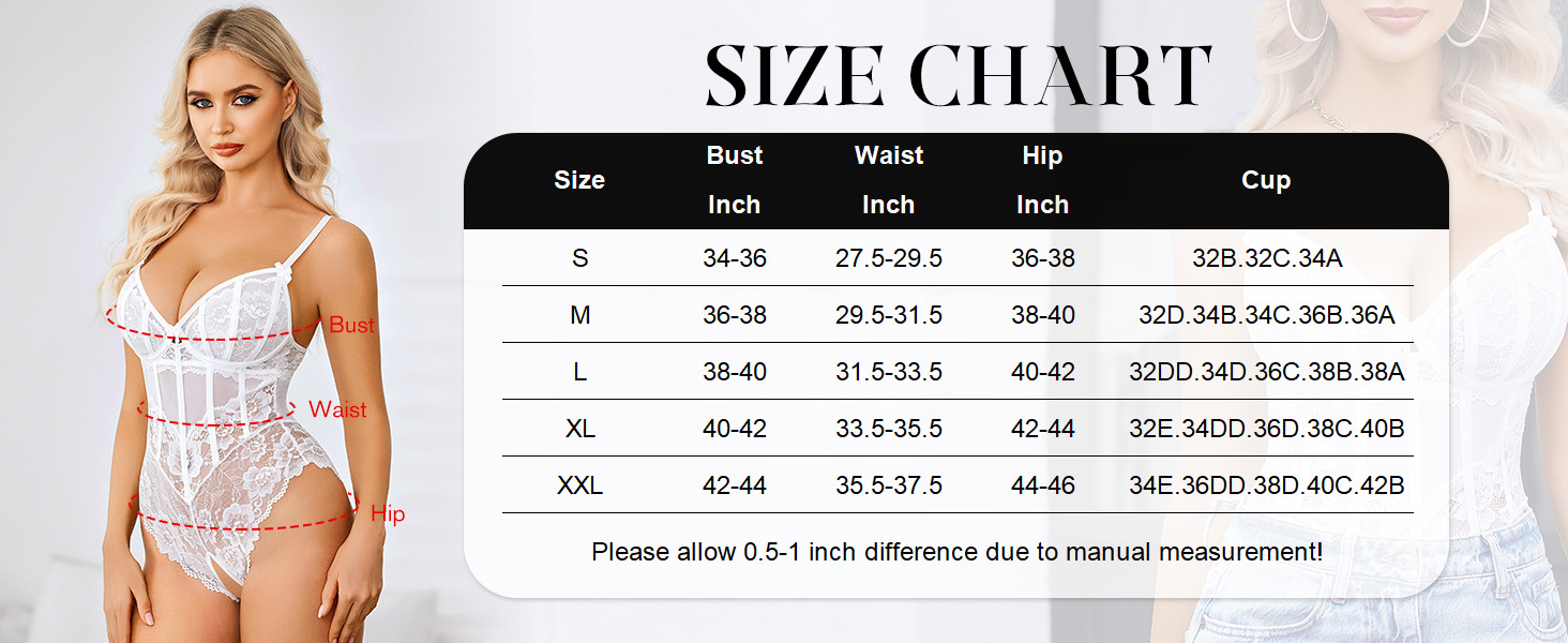 Bodysuit for Women Sexy Lace Top One Piece Lingerie Mesh Tops Going Out Cami Naughty Body Suit