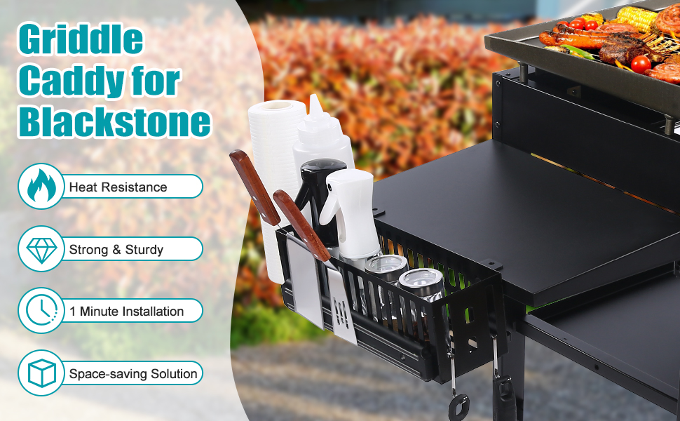 HEATCHEER Griddle Caddy for 28"/36" Blackstone Griddles