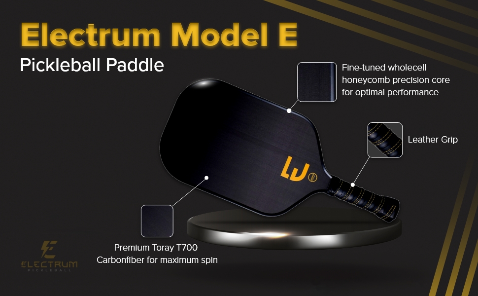 Electrum Model E Pickleball Paddle USAPA Approved Carbon