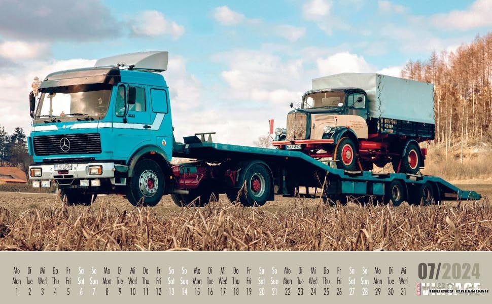 Vintage Trucks Kalender 2024 Amazon.de Bücher