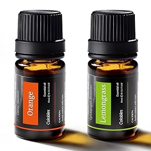 Natural Lemongrass Essential Oil & Orange Essential Oil
