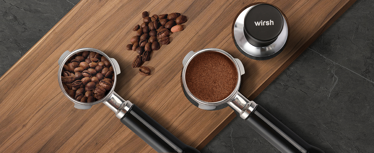 51mm Bottomless Portafilter, Wirsh 3 Ears Full Stainless