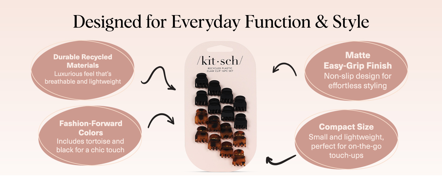 Kitsch Small Hair Clips for Women Stylish Baby Hair Clips