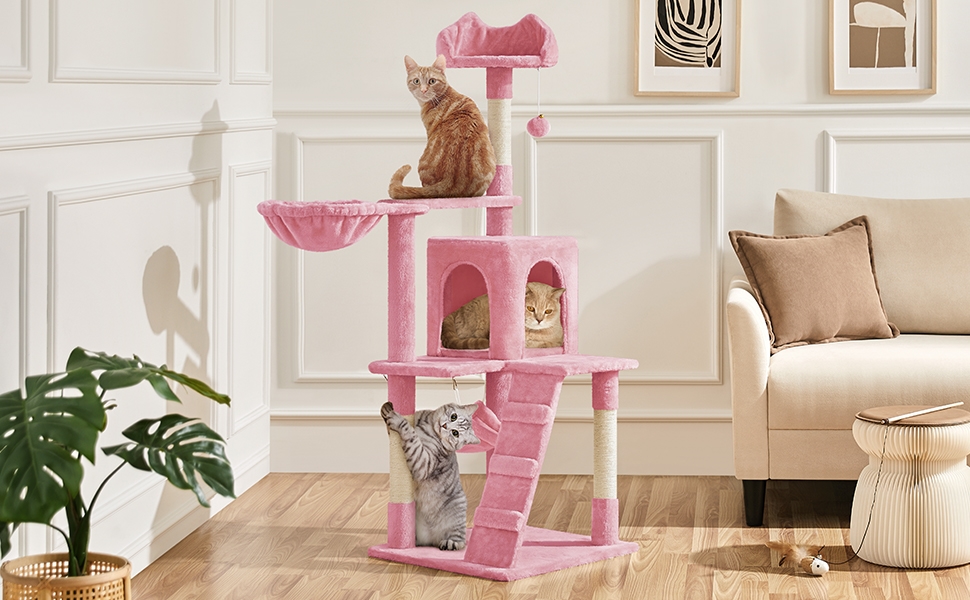 Amazon.com : Yaheetech Cat Tree Tower for Indoor Kitten
