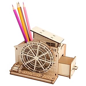 Amazon | AIJUYE 立体パズル ペン立て 3D立体パズル 木製パズル