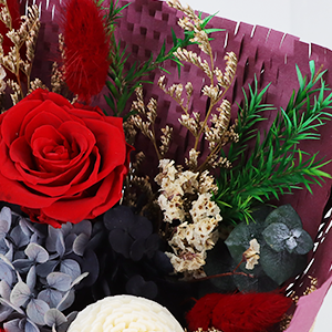 SENJWARM Preserved Flowers, Never Withering, Pink Bouquet