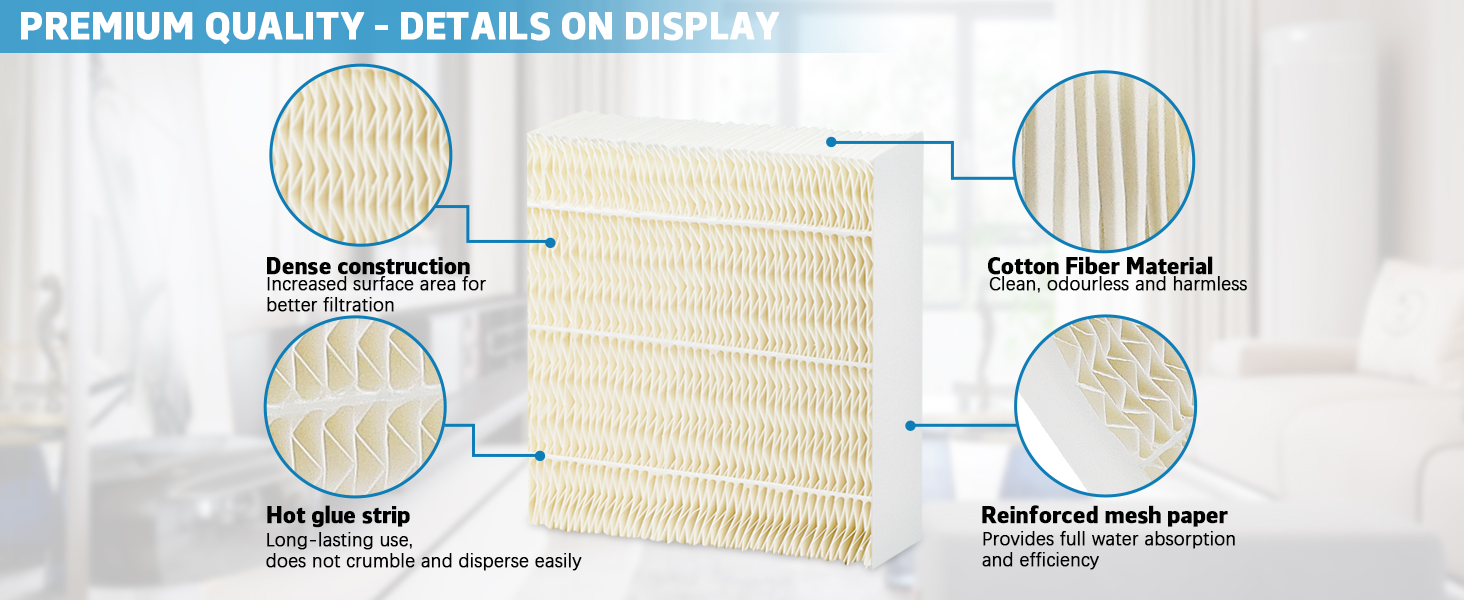 Fetechmate 2 Pack 1043 Humidifier Wick Filter Replacement