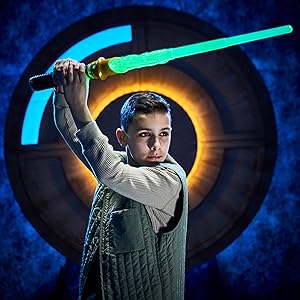 Star Wars Power Crystal Lightsaber, 7 Colors & 10 Crystals