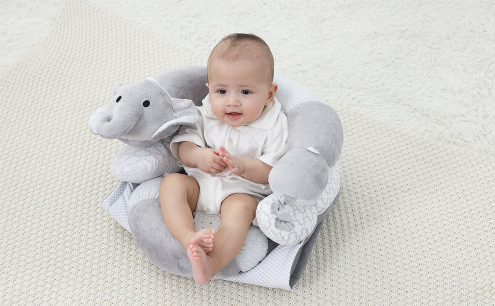 Lovvie & Joy 2in1 Tummy Time Mat & Seated Support Pillow