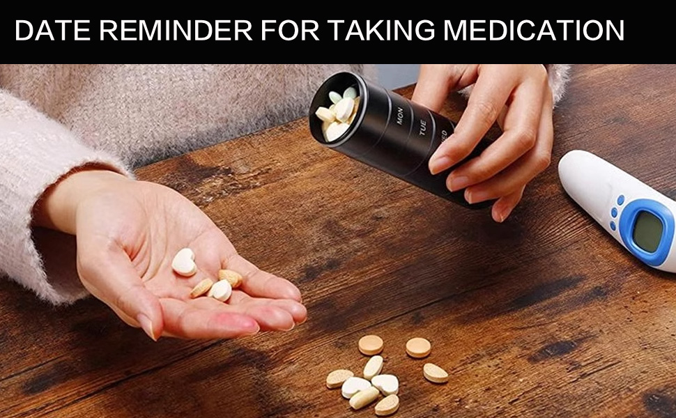 travel pill organizer 7 day travel weekly metal pill organizer medical aluminum alloy small 