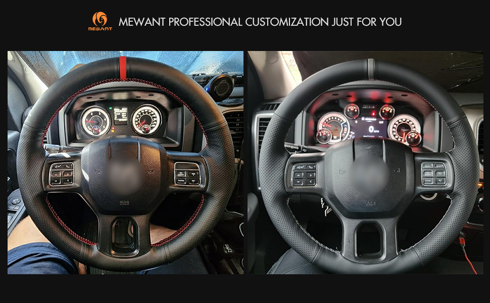 MEWANT RAM Steering Wheel Cover RAM 1500 Steering Wheel