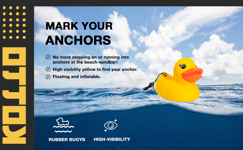KOTTO Premium Floating Anchor Marker Buoy Markers for