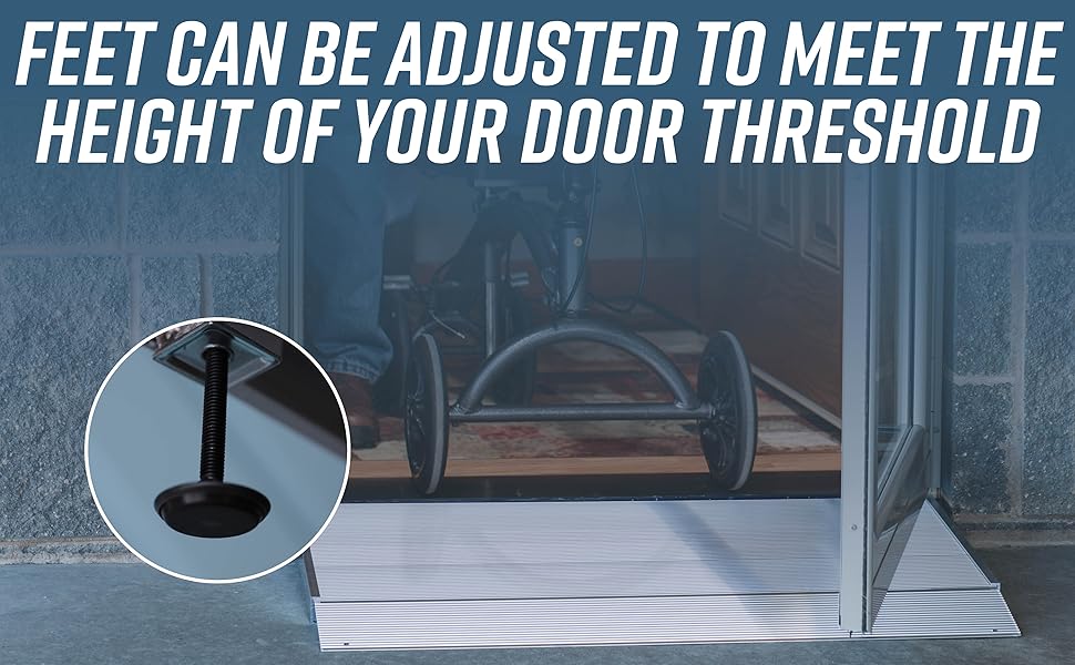 EZAccess Transitions Aluminum Threshold Ramp with