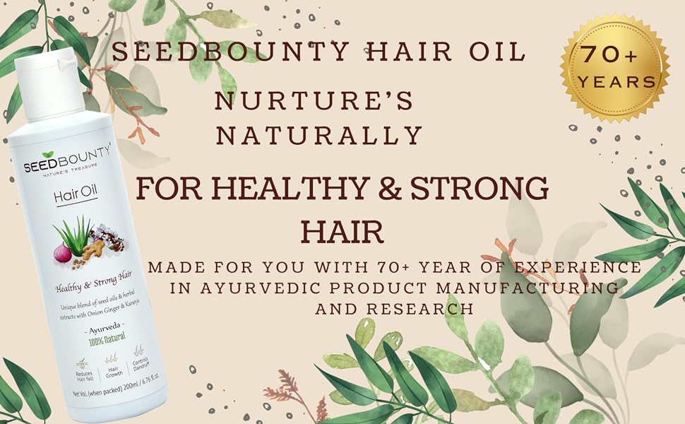 Buy SEEDBOUNTY Onion Ginger & Karanja Hair Oil Anti Hair Fall Anti Dandruff Healthy Scalp