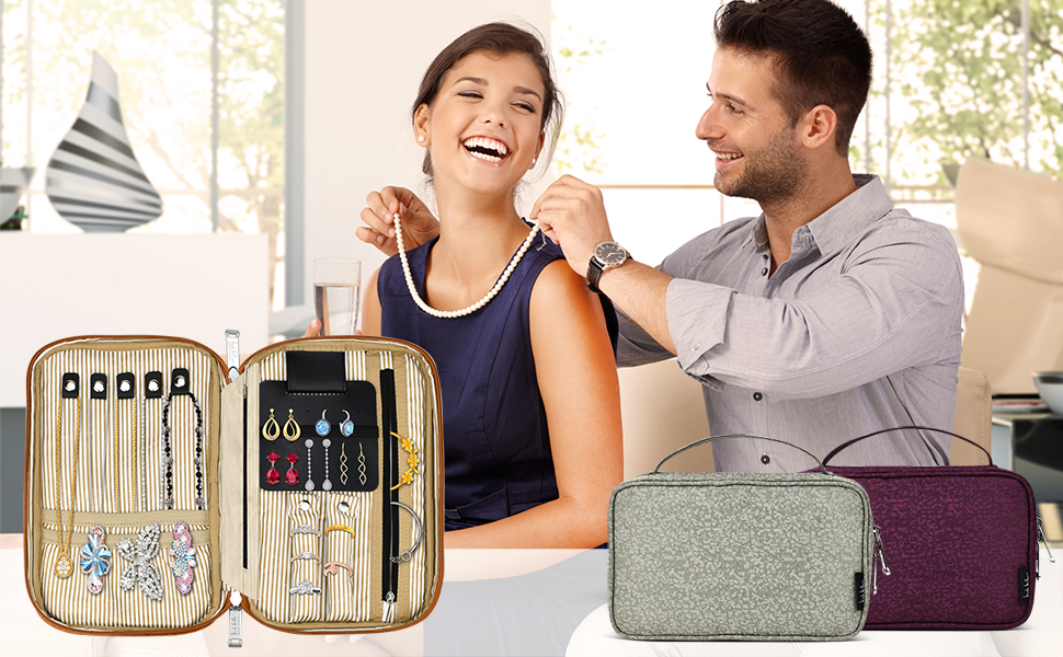  Travel Jewelry Organizer Case