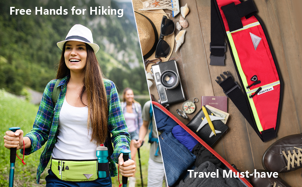 Fanny pack for travel and hiking