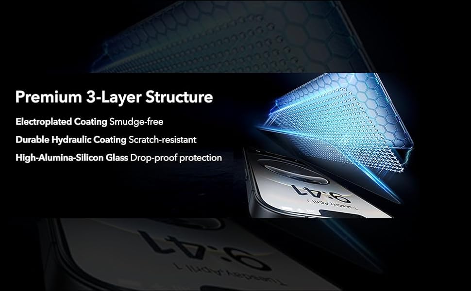 Tempered Glass premium 3-layer structure