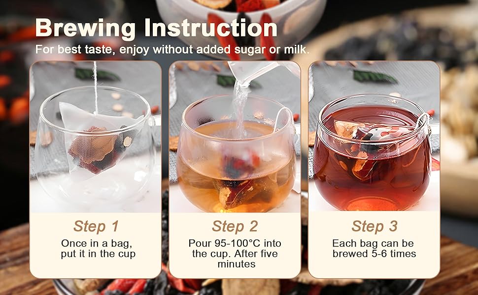 Ginseng Five Treasures Tea