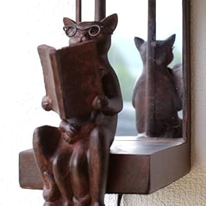 Amazon.co.jp : ミラー付き壁掛け照明 鏡インテリア照明 ネコ