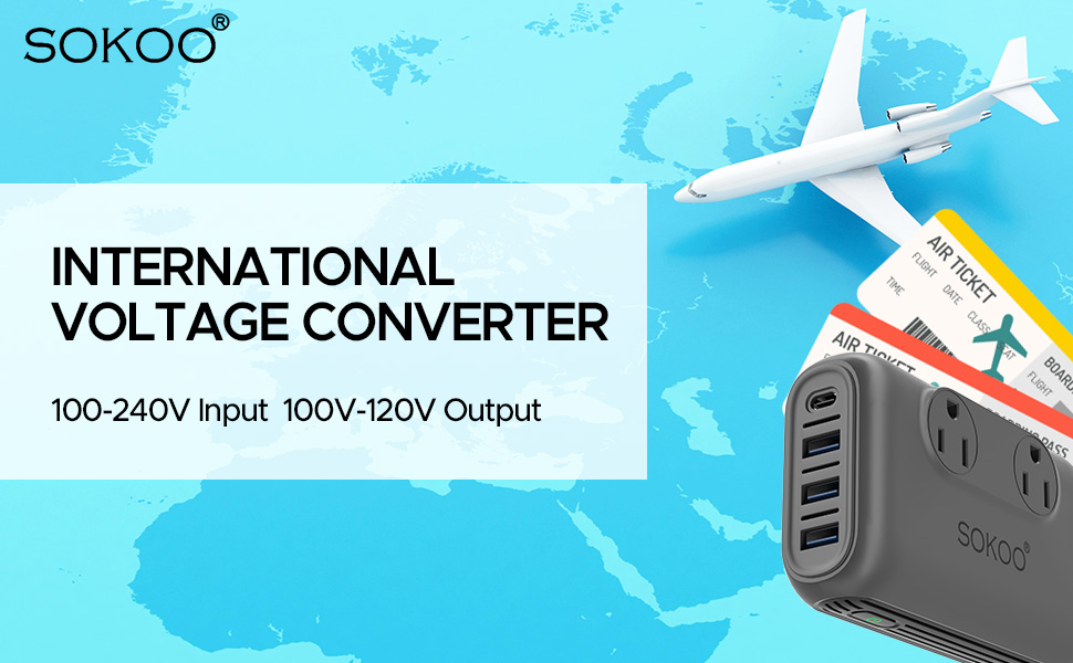 SOKOO travel voltage connerter