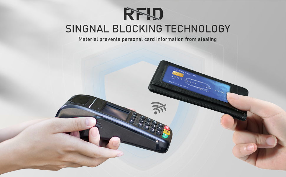 Revontulij Slim Minimalist Front Pocket RFID Blocking