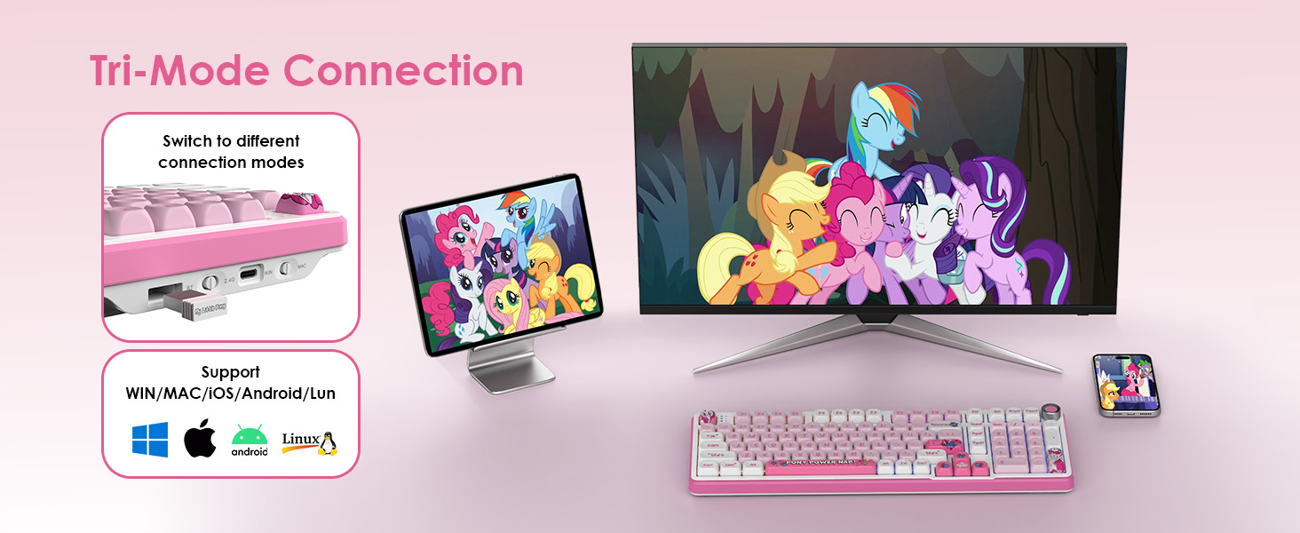 pink keyboard wireless