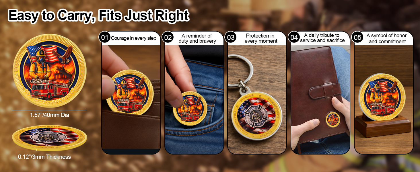 Firefighter Challenge Coin