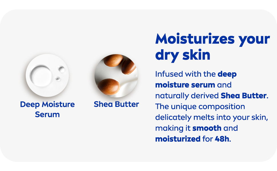 NIVEA Shea Smooth moisturizes your dry skin