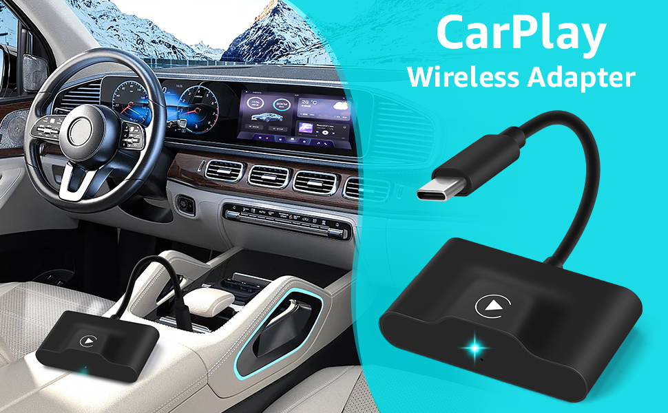 ANYFONG Draadloos Apple Carplay Dongle, Car Play Draadloze Adapter Voor