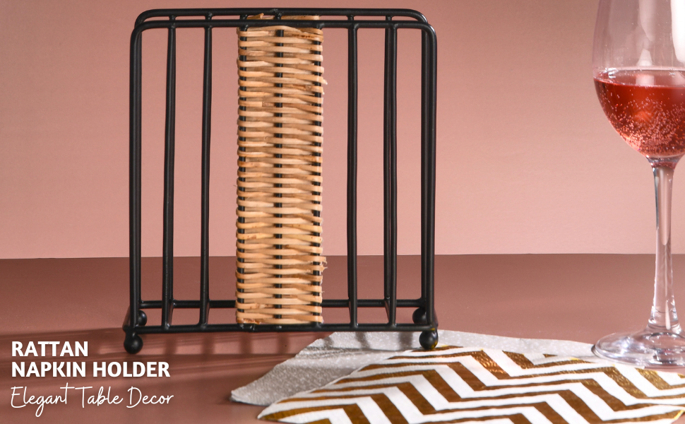 Folkulture Napkin Holder for Table, Napkin Holder for