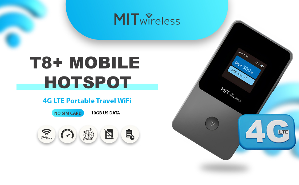 Amazon.com: MITwireless Solutions T8+ Mobile Hotspot, 4G LTE