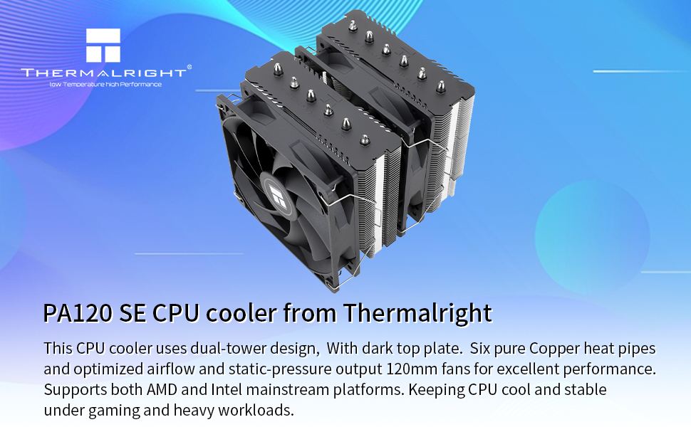 thermalright peerless assassin 120 se cpu cooler lga 1700 thermalright cpu cooler
