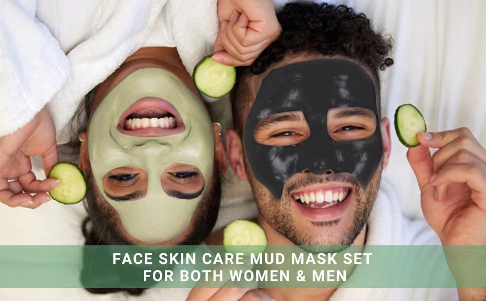 face skin care mud mask set