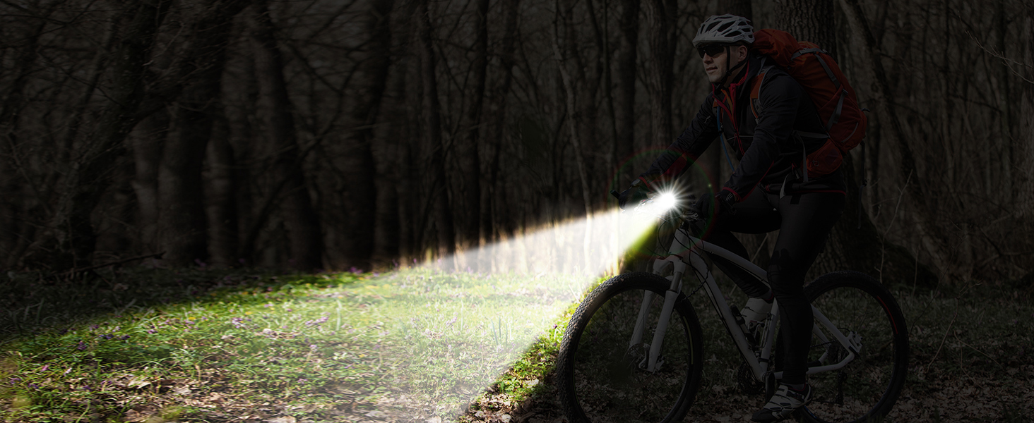 ONVIAN Super Bright Bike Lights for Night Riding, 1200 Lumen Bike Headlight -13 Modes & Aluminum Alloy, 5000mAh Rechargeable Bicycle Lights for Mountain Road Commuter Cycling, IPX5 Waterproof Rechargeable Bike Headlight