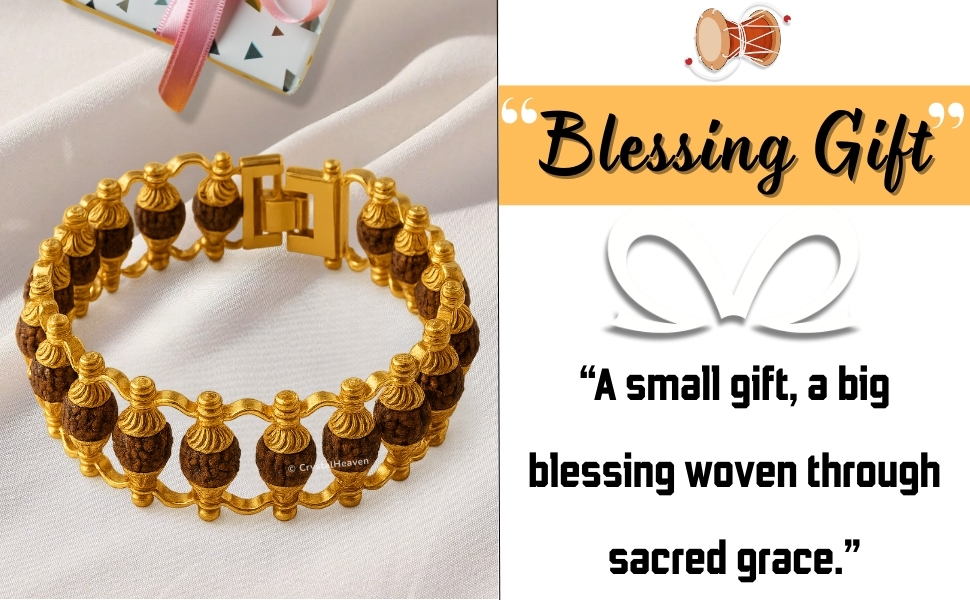 Blessing of Lord Shiva – Original Rudraksha Bracelet for Women, A Gift of Peace and Protection