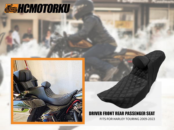 Amazon | HCmotorku バイク シート タンデムシート ピリオン