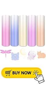 Tintnut UV Color Change Heat Transfer Vinyl Sun's Rays Sensitive Red Light HTV