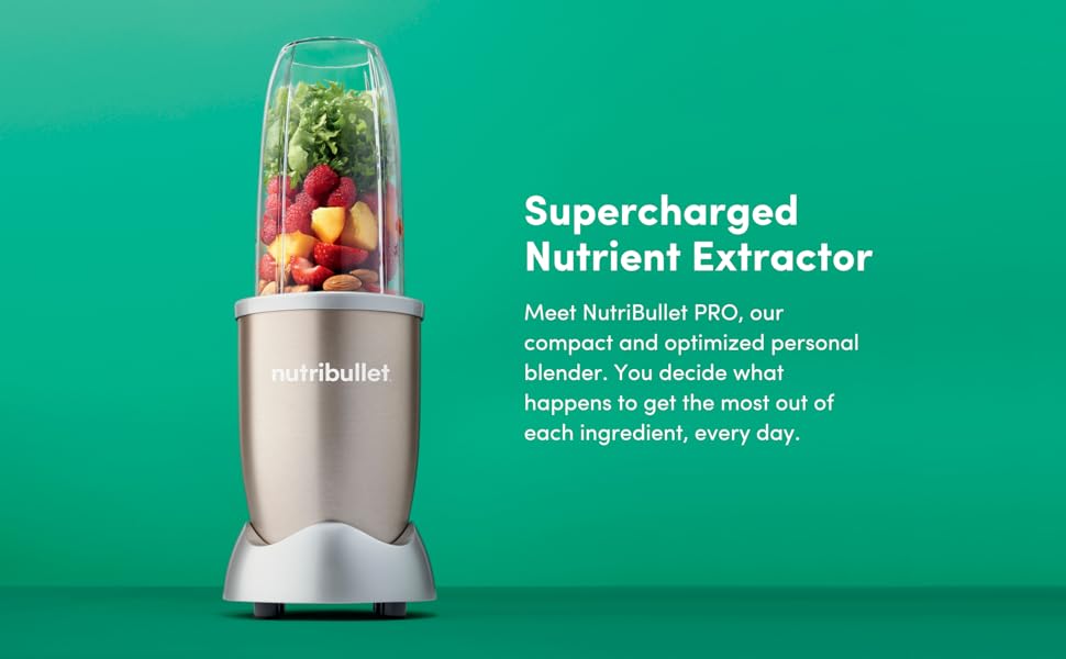 NutriBullet Pro 900 Personal Blender, Champagne Gold, NB90931 Amazon