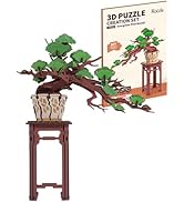 Rolife 3D Wooden Puzzles DIY Bonsai Pine Tree Model, 115pcs Zen Garden Kit Art Craft for Adults &...