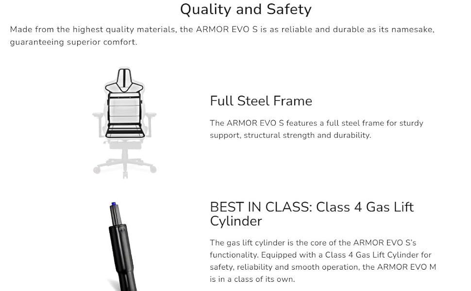 Full Steel Frame Class 4 Gas Lift Cylinder