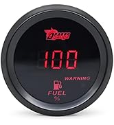 Shkalacar 2" 52mm Car Fuel Level Gauge Digital Display Fuel Tank Meter 240-33Ohm Universal 12V fo...