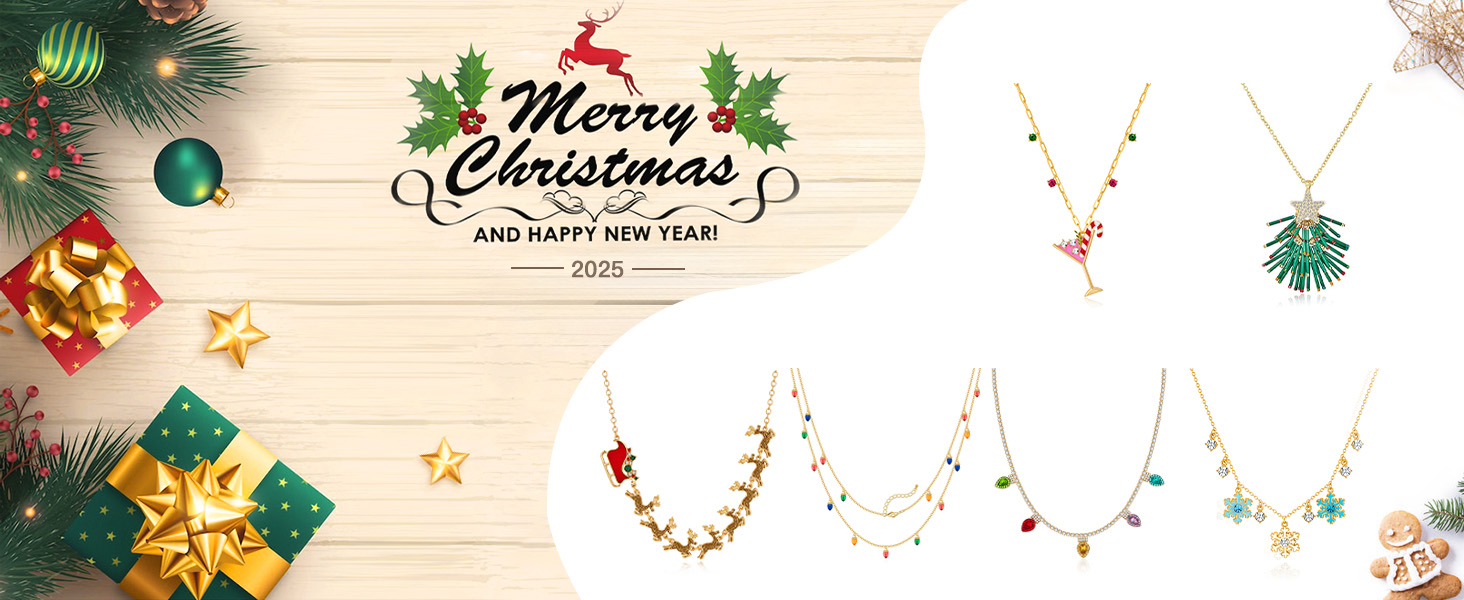 Colorful Long Christmas Light Bulbs Necklace
