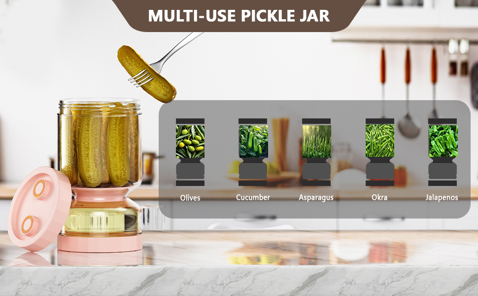 Jalapeno Pickled Fruit Keeper Oz Pickling Cucumber Tupperware Fermentation Box Ball Refrigerator