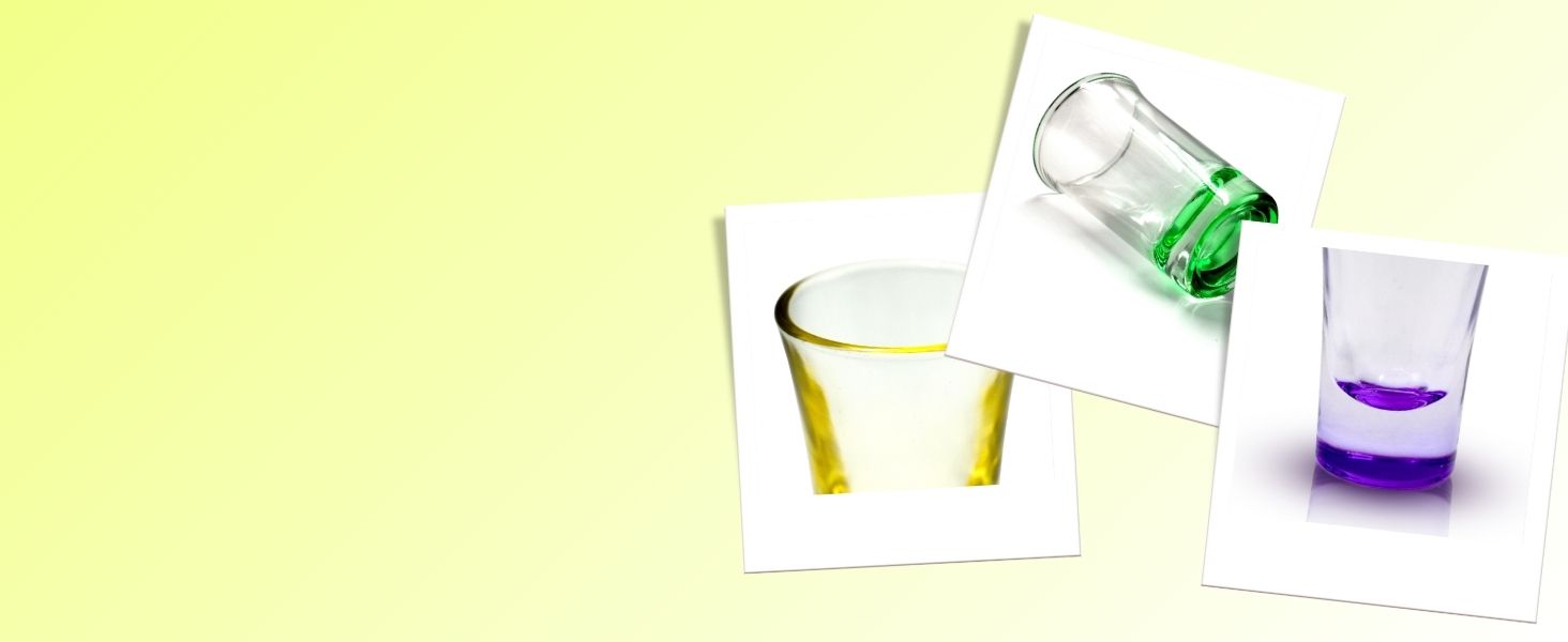 Volila shot glasses different angles