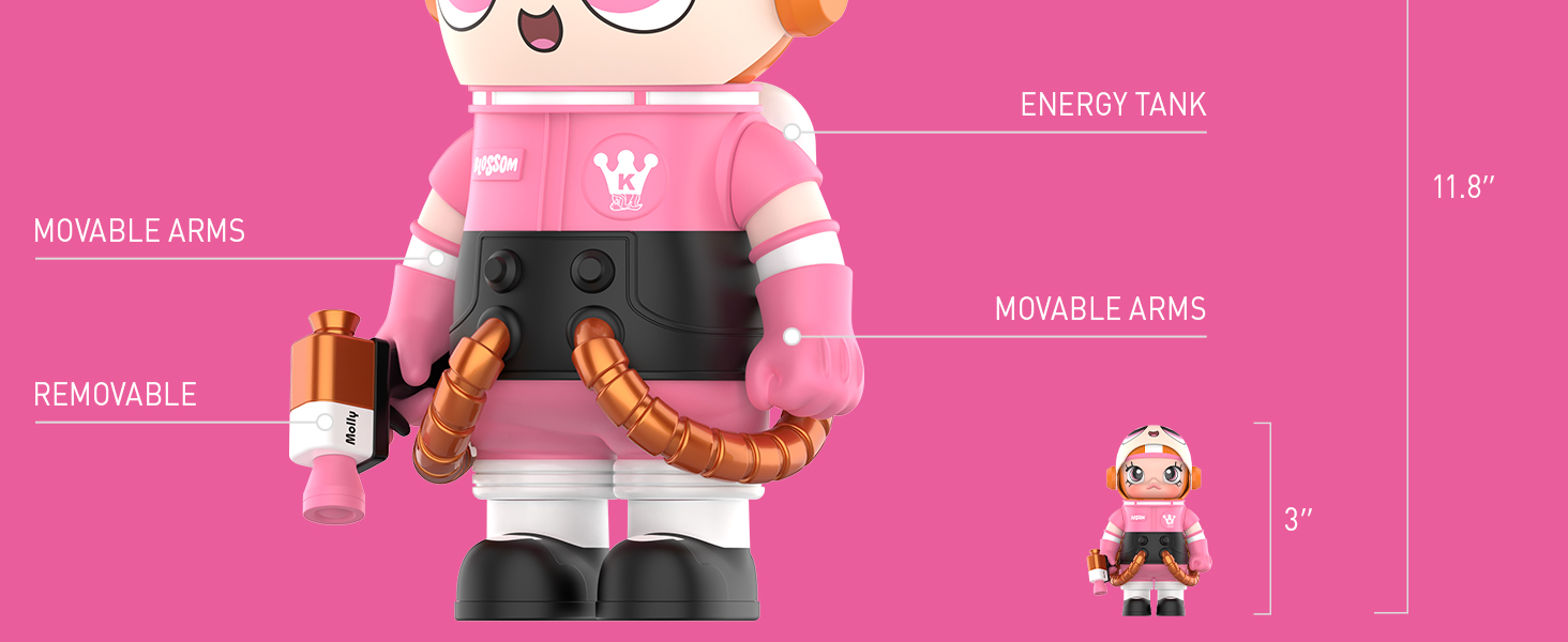 MEGA SPACE MOLLY 400%+100% THE POWERPUFF GIRLS-Blossom