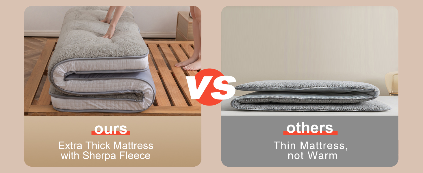 MAXYOYO Japanese Bed Futon Mattress Full Size, Floor Futon