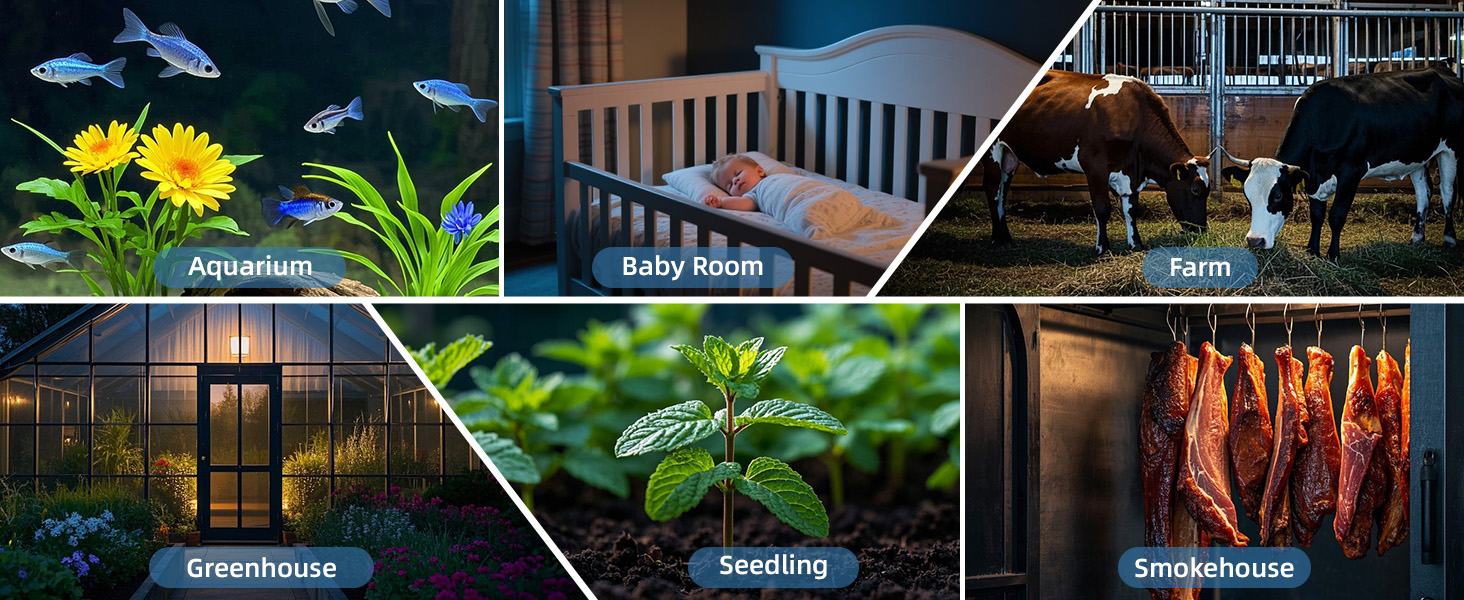 aquarium thermostat temperature switch reptile temperature controller