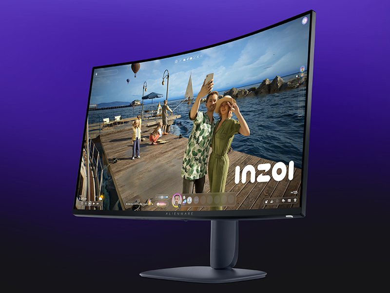 DELL Alienware 32 AW3225DM, QHD (2560x1440), 1500R Incurvé, 180Hz, VA, 1ms 6 M