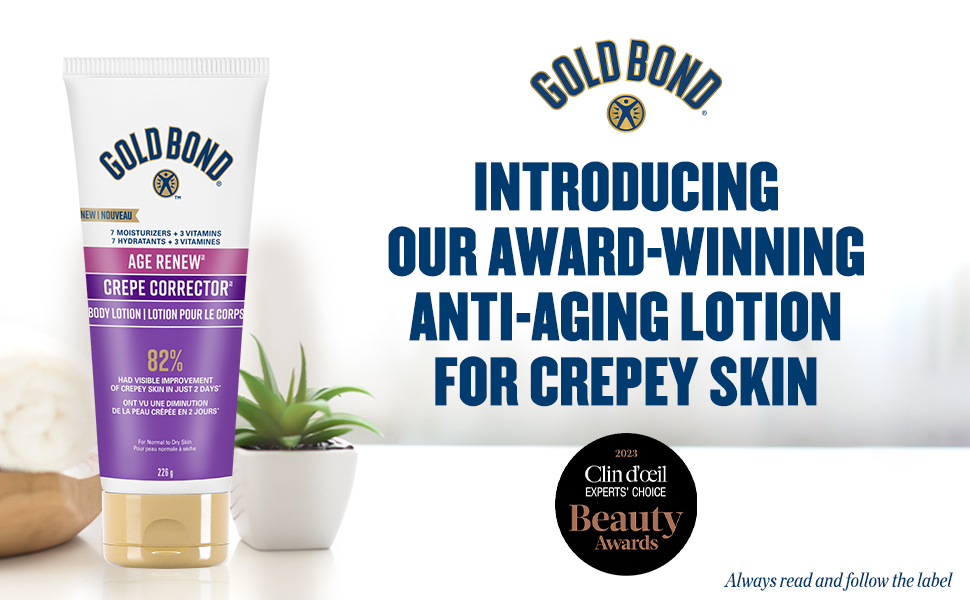 Gold Bond Age Renew Crepe Corrector 226g Body Lotion Visibly Firms