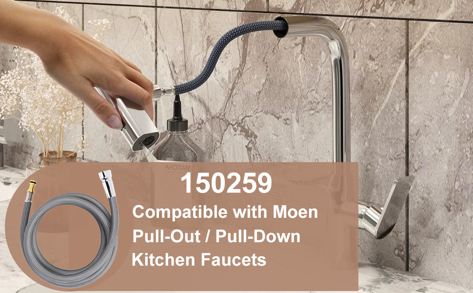 150259 Pull Down Hose Kit For Moen Faucet Replacement Part 150259 Hose